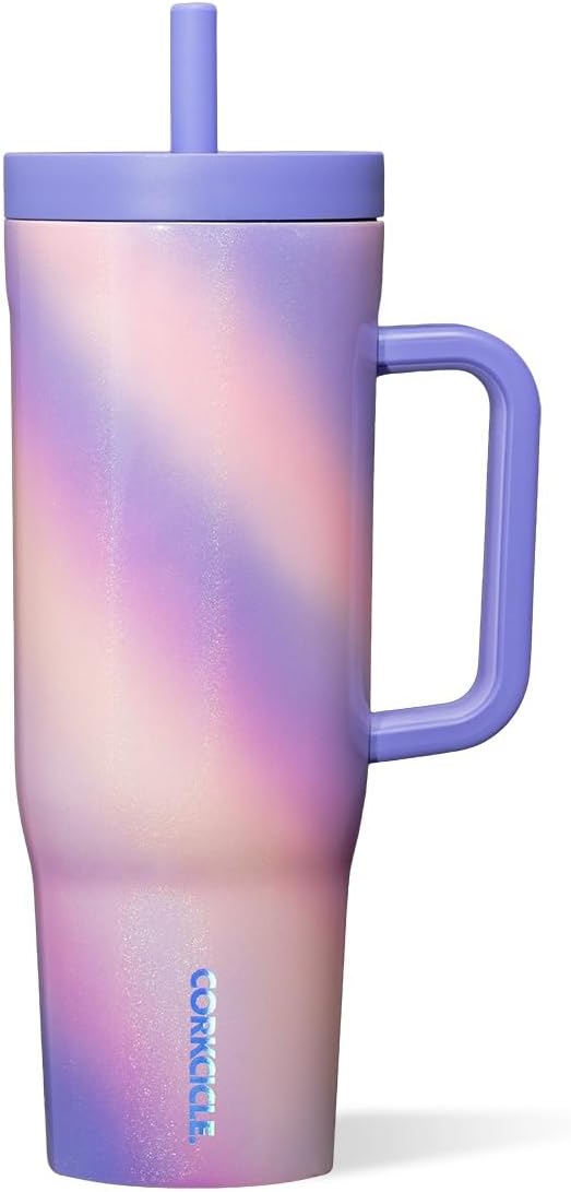 Cruiser Insulated Tumbler - Keeps Drinks Cold 20 Hours - Triple-Insulated Stainless Steel - Spill-Proof Lid - Summer Drinkware Gift - Keeps Drinks Ice Cold - 40 oz - Gloss Powder Blue