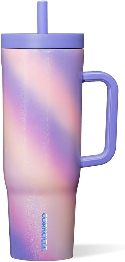 Cruiser Insulated Tumbler - Keeps Drinks Cold 20 Hours - Triple-Insulated Stainless Steel - Spill-Proof Lid - Summer Drinkware Gift - Keeps Drinks Ice Cold - 40 oz - Gloss Powder Blue
