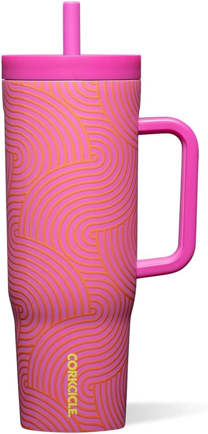 Cruiser Insulated Tumbler - Keeps Drinks Cold 20 Hours - Triple-Insulated Stainless Steel - Spill-Proof Lid - Summer Drinkware Gift - Keeps Drinks Ice Cold - 40 oz - Gloss Powder Blue