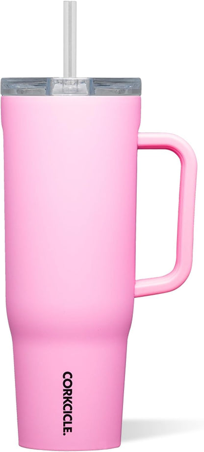 Cruiser Insulated Tumbler - Keeps Drinks Cold 20 Hours - Triple-Insulated Stainless Steel - Spill-Proof Lid - Summer Drinkware Gift - Keeps Drinks Ice Cold - 40 oz - Gloss Powder Blue