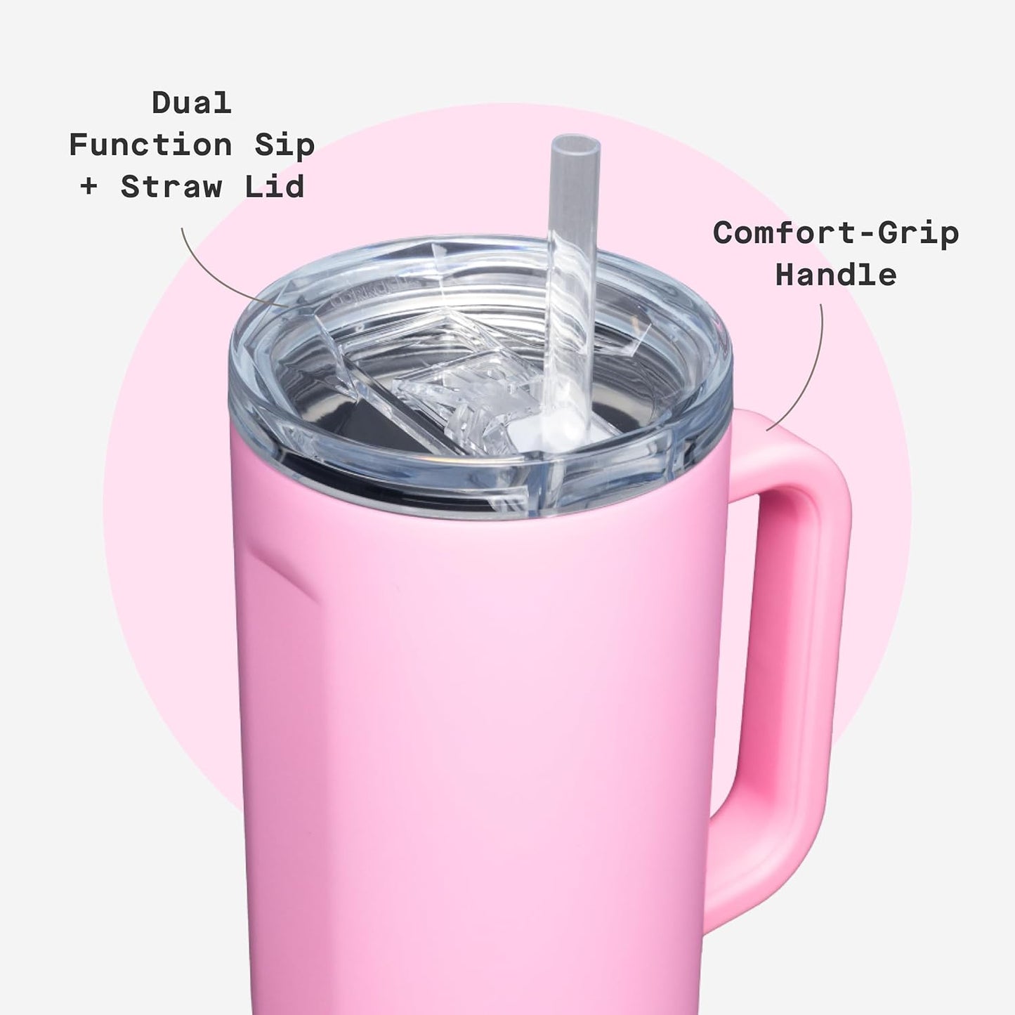 Cruiser Insulated Tumbler - Keeps Drinks Cold 20 Hours - Triple-Insulated Stainless Steel - Spill-Proof Lid - Summer Drinkware Gift - Keeps Drinks Ice Cold - 40 oz - Gloss Powder Blue