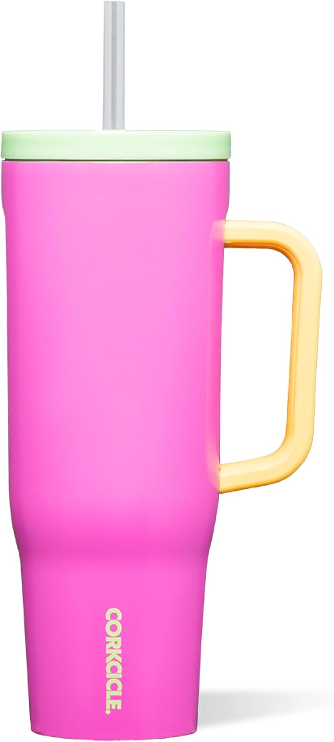 Cruiser Insulated Tumbler - Keeps Drinks Cold 20 Hours - Triple-Insulated Stainless Steel - Spill-Proof Lid - Summer Drinkware Gift - Keeps Drinks Ice Cold - 40 oz - Gloss Powder Blue