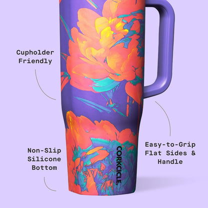 Cruiser Insulated Tumbler - Keeps Drinks Cold 20 Hours - Triple-Insulated Stainless Steel - Spill-Proof Lid - Summer Drinkware Gift - Keeps Drinks Ice Cold - 40 oz - Gloss Powder Blue