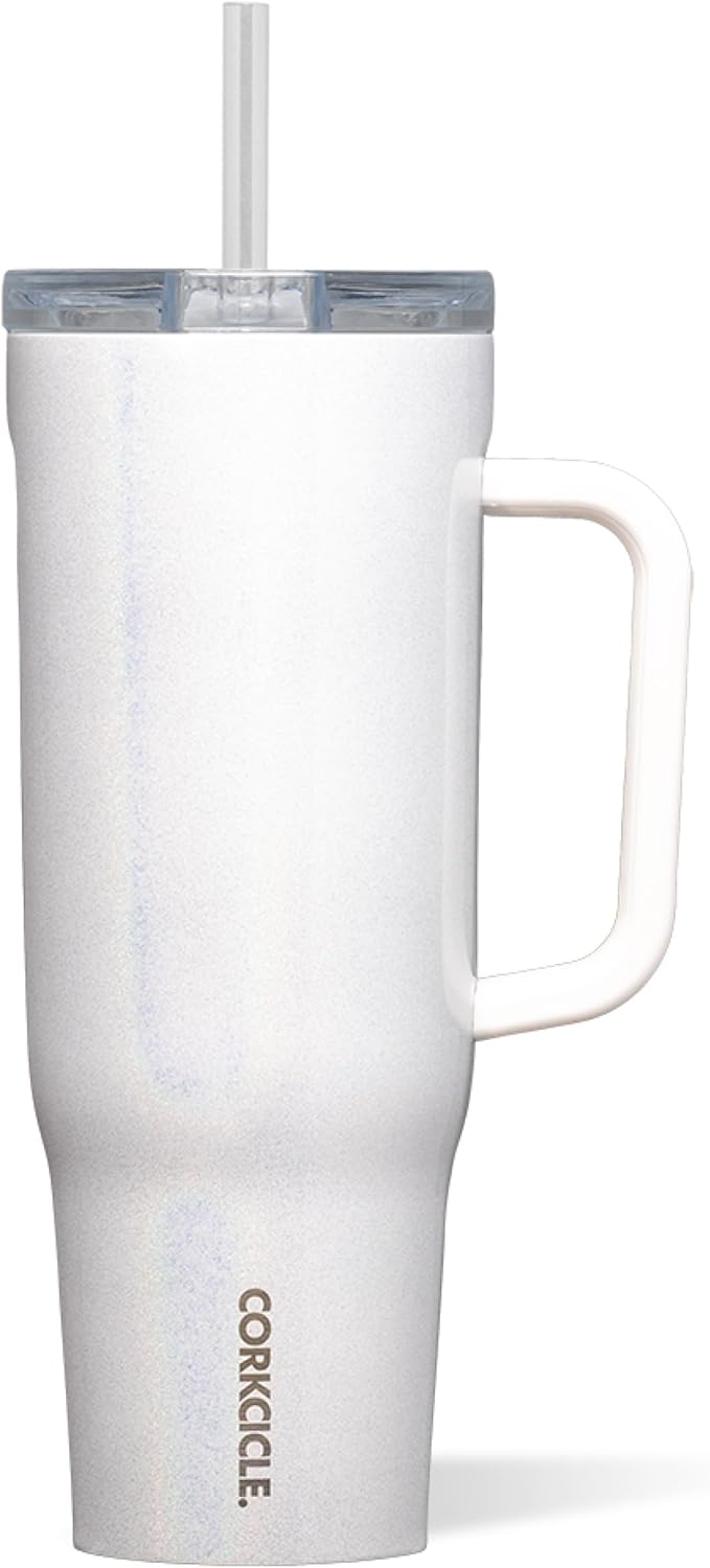 Cruiser Insulated Tumbler - Keeps Drinks Cold 20 Hours - Triple-Insulated Stainless Steel - Spill-Proof Lid - Summer Drinkware Gift - Keeps Drinks Ice Cold - 40 oz - Gloss Powder Blue