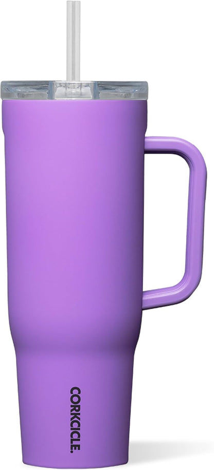 Cruiser Insulated Tumbler - Keeps Drinks Cold 20 Hours - Triple-Insulated Stainless Steel - Spill-Proof Lid - Summer Drinkware Gift - Keeps Drinks Ice Cold - 40 oz - Gloss Powder Blue