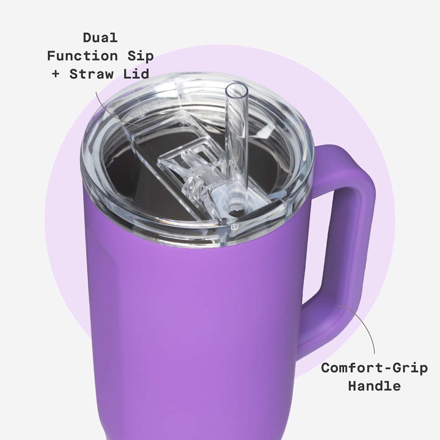 Cruiser Insulated Tumbler - Keeps Drinks Cold 20 Hours - Triple-Insulated Stainless Steel - Spill-Proof Lid - Summer Drinkware Gift - Keeps Drinks Ice Cold - 40 oz - Gloss Powder Blue
