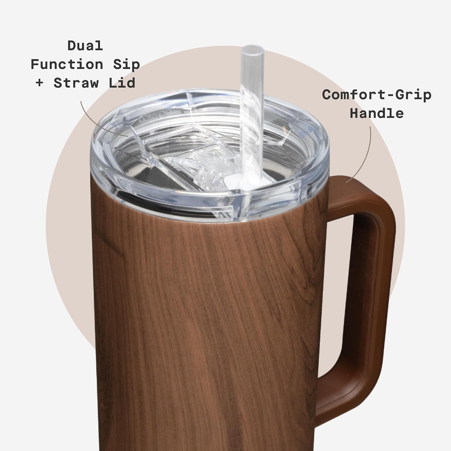 Cruiser Insulated Tumbler - Keeps Drinks Cold 20 Hours - Triple-Insulated Stainless Steel - Spill-Proof Lid - Summer Drinkware Gift - Keeps Drinks Ice Cold - 40 oz - Gloss Powder Blue