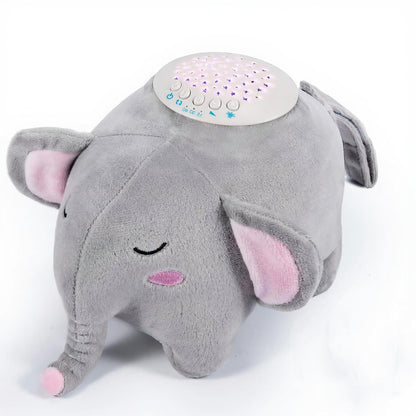 A13 White Noise Machine & Baby Sleep Soother with 15 Soothing Sounds & Projector Night Light Music Box, Cry Sensor, Rechargeable, Portable for Newborns, Toddlers, Attaches to Crib