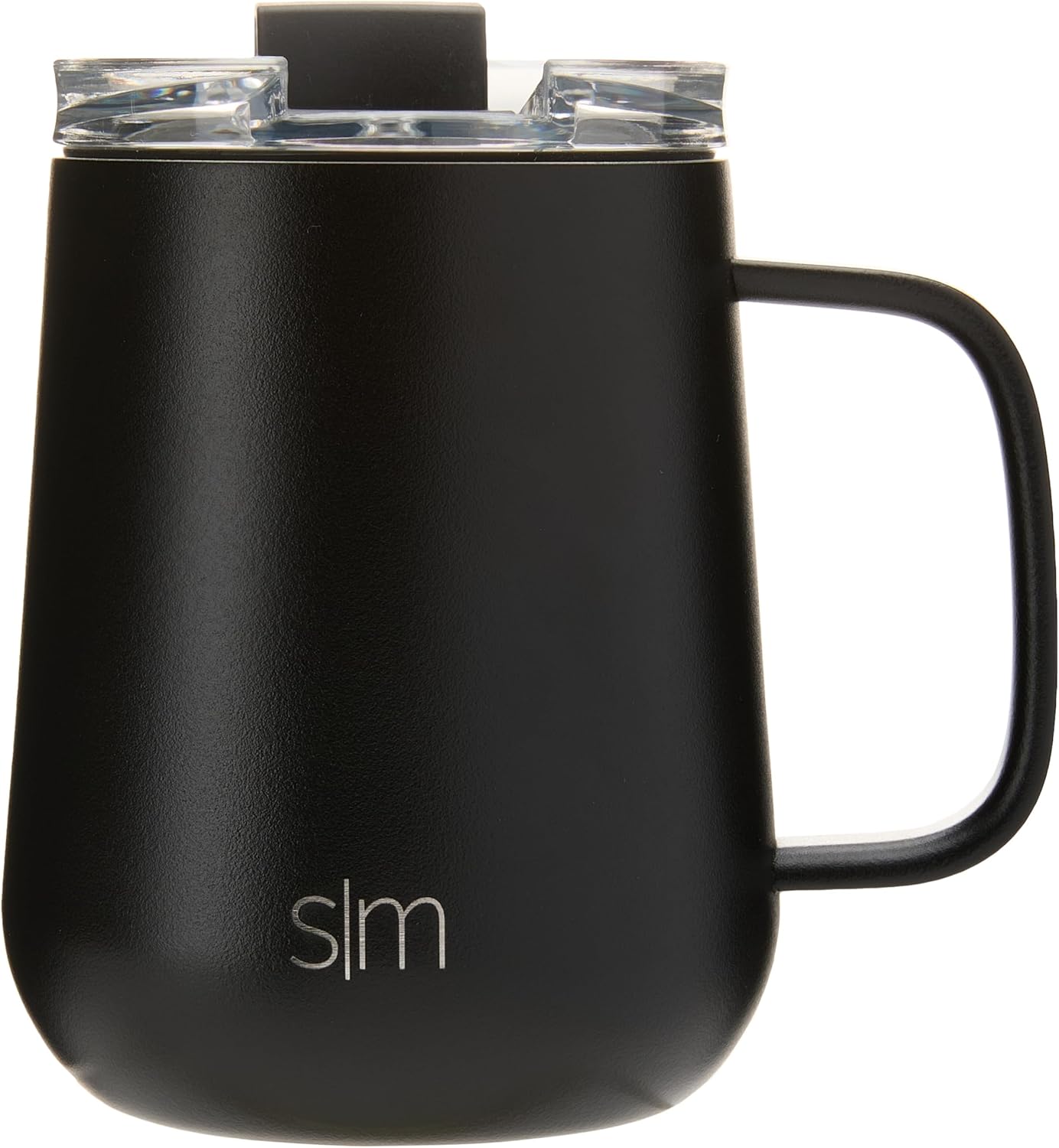 Voyager Signature Mug | Travel Coffee Tumbler with 360° Lid and Handle | Ceramic-Lined Insulated Stainless Steel Iced Cold Brew Cup | 12oz, Blush