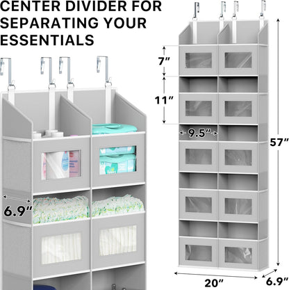 Extra Large Heavy Duty 10 Pockets Over the Door Organizer