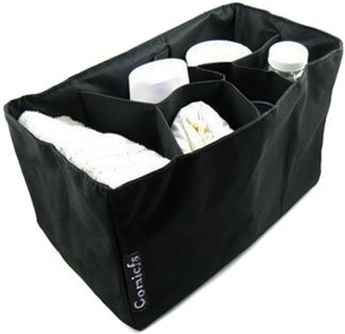 Baby Diaper Bag Insert Organizer (Dimensions: 12 X 6.4 X 8 Inch, Black)