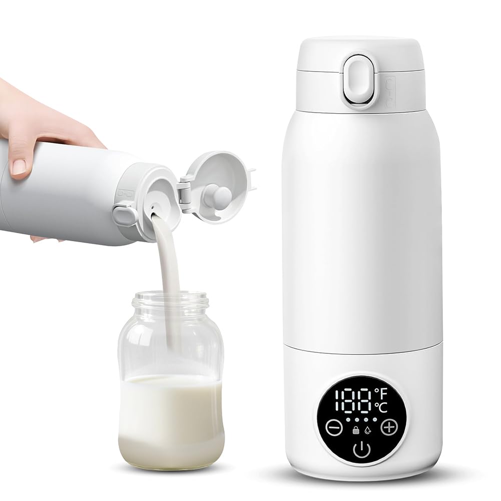 Portable Bottle Warmer for Travel, Milk Warmer for Baby with Fast Heating