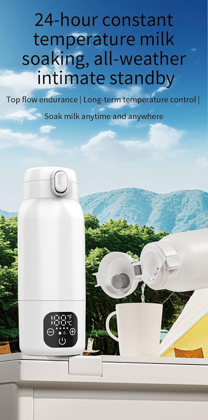 Portable Bottle Warmer for Travel, Milk Warmer for Baby with Fast Heating