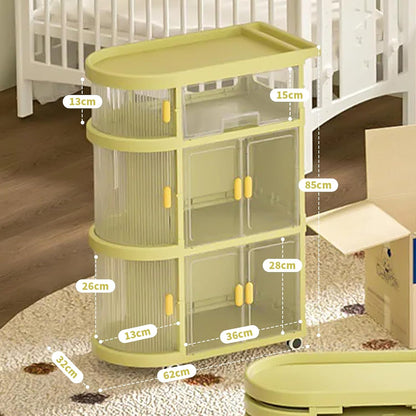Baby Cart Organizer Diaper Caddy Cart With Wheels Drawers Rolling Room Organizer Plastic Mobile Cart Bedside Cart For Baby Essentials,B