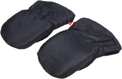 Stroller Hand Muff Pair Outdoor Winter Windproof Gloves Black