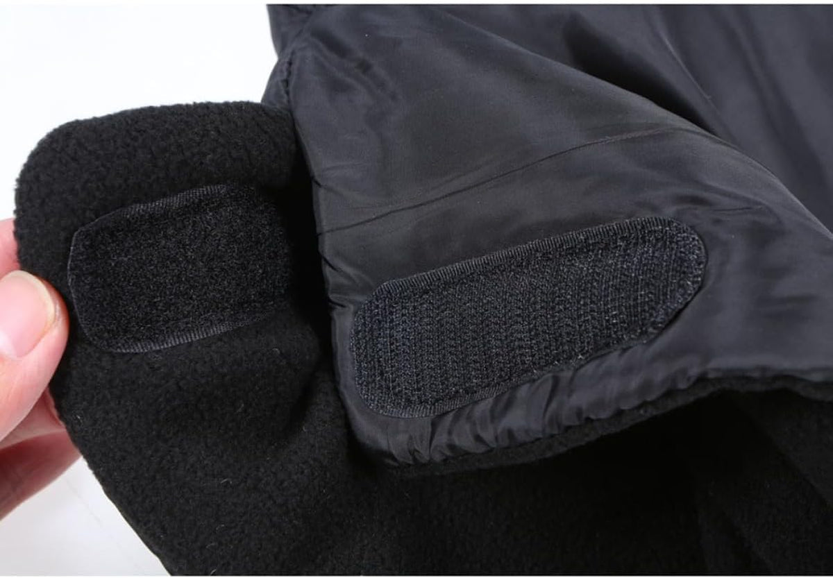 Stroller Hand Muff Pair Outdoor Winter Windproof Gloves Black