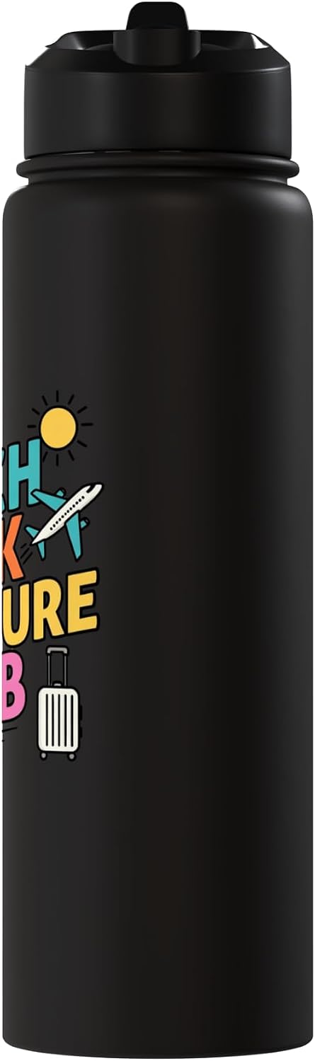 Beach Desk Departure Club Travel Work Lifestyle Stainless Steel Insulated Water Bottle