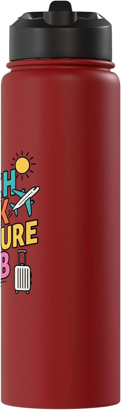 Beach Desk Departure Club Travel Work Lifestyle Stainless Steel Insulated Water Bottle