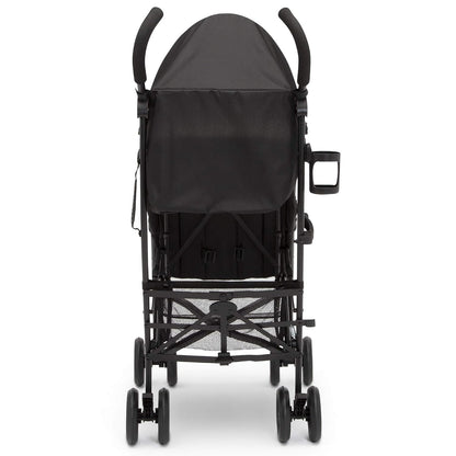 Jeep PowerGlyde Plus Stroller Lightweight Travel Stroller with Smoothest Ride, Aluminum Frame, 4-Position Recline, Extra Large Storage Basket, Black