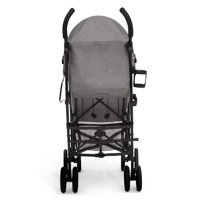 Jeep PowerGlyde Plus Stroller Lightweight Travel Stroller with Smoothest Ride, Aluminum Frame, 4-Position Recline, Extra Large Storage Basket, Black