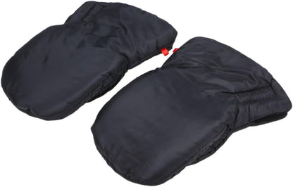 Windproof Winter Stroller Gloves Thick Hand Muffs for Parents Outdoor Cold Weather Protection Black