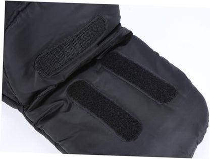 Windproof Winter Stroller Gloves Thick Hand Muffs for Parents Outdoor Cold Weather Protection Black