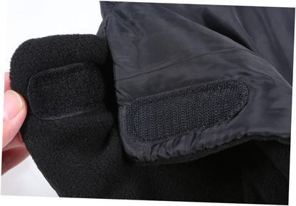 Windproof Winter Stroller Gloves Thick Hand Muffs for Parents Outdoor Cold Weather Protection Black