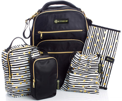 Diaper Bag Travel Backpack for Women: Large Water Repellent Bags for Mom and Baby
