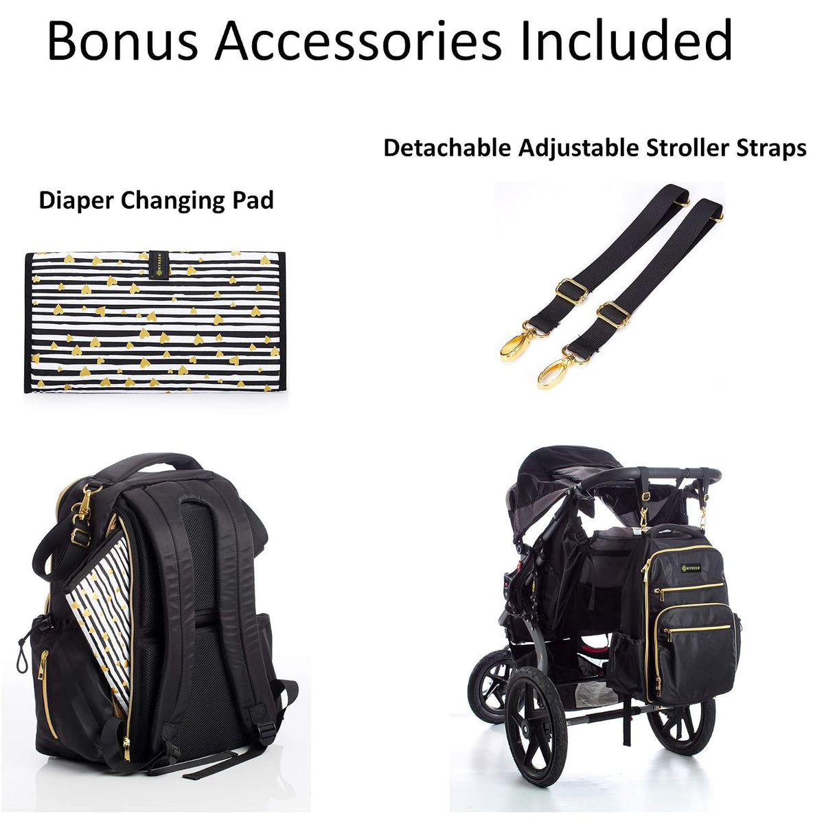 Diaper Bag Travel Backpack for Women: Large Water Repellent Bags for Mom and Baby