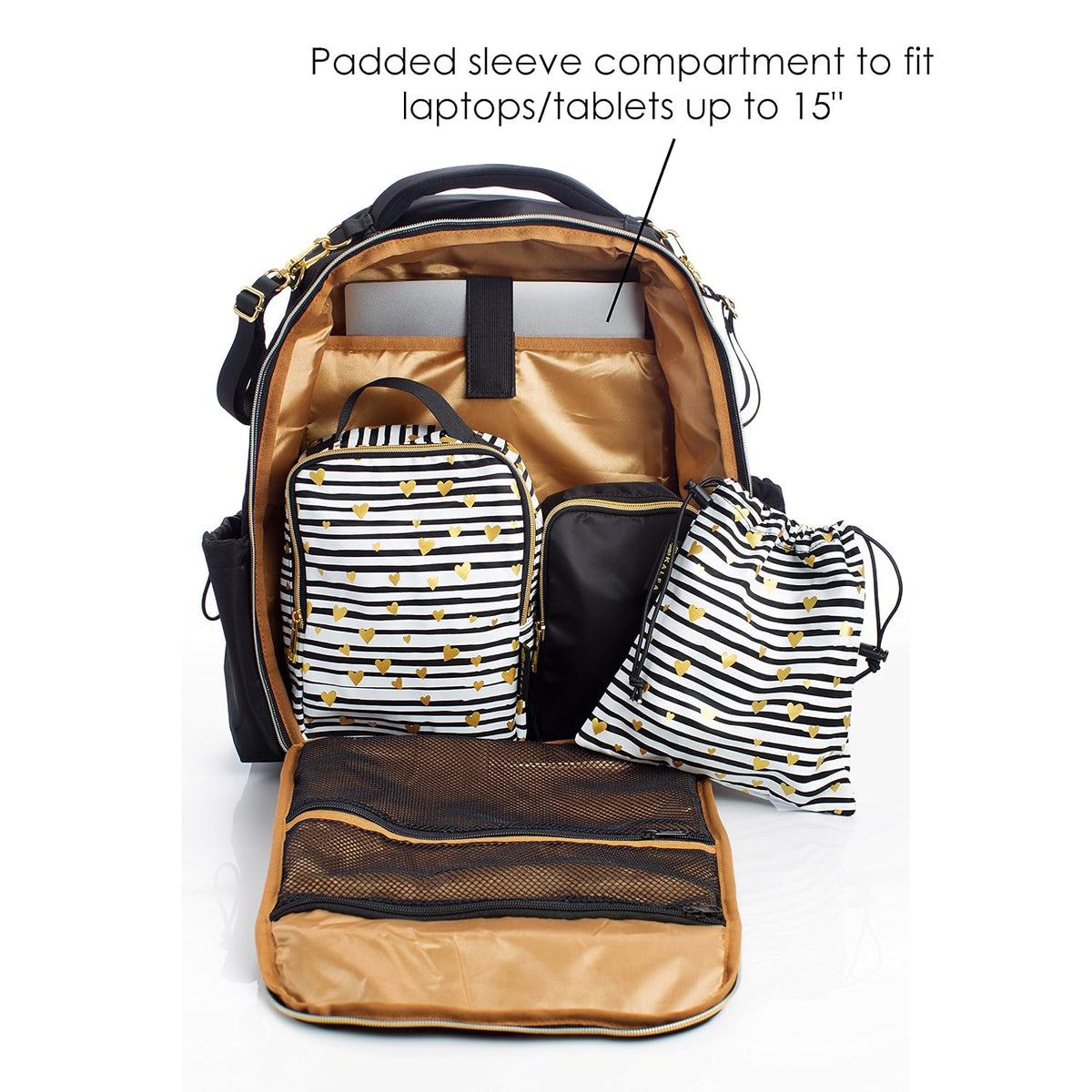 Diaper Bag Travel Backpack for Women: Large Water Repellent Bags for Mom and Baby