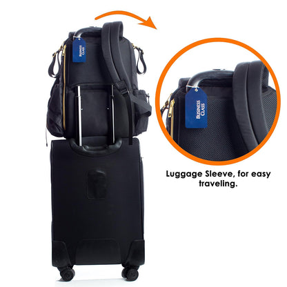 Diaper Bag Travel Backpack for Women: Large Water Repellent Bags for Mom and Baby