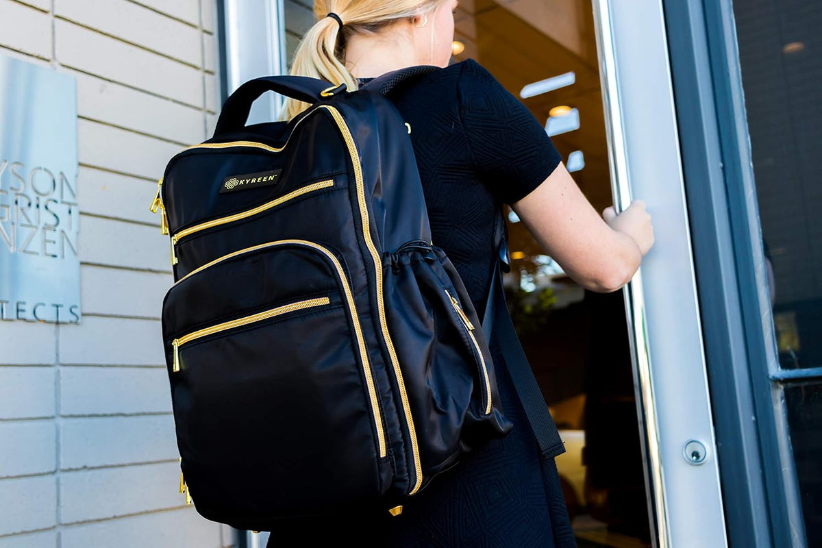 Diaper Bag Travel Backpack for Women: Large Water Repellent Bags for Mom and Baby
