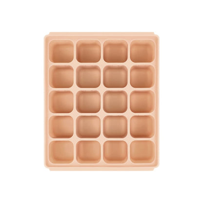 Baby Food Storage Silicone Cubes with Clip-On Lid Freezer Tray Baby Food Soups Purees Ice Easy and Safe Design Made in Korea (12 Ocean Blue)