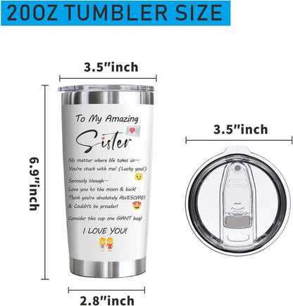 Sunflower Gifts for Women, 20 oz Sunflower Tumbler Cup Travel Mug | Sunflower Stainless Steel Insulated Floral Tumbler with Lid, Holiday Gifts for Sister Teacher, Christmas Birthday Office