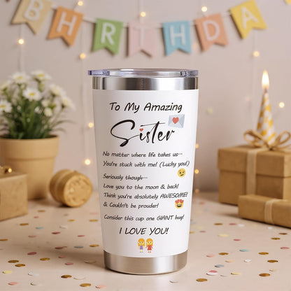 Sunflower Gifts for Women, 20 oz Sunflower Tumbler Cup Travel Mug | Sunflower Stainless Steel Insulated Floral Tumbler with Lid, Holiday Gifts for Sister Teacher, Christmas Birthday Office