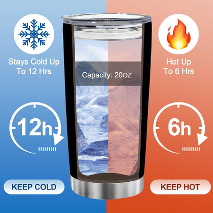 Sunflower Gifts for Women, 20 oz Sunflower Tumbler Cup Travel Mug | Sunflower Stainless Steel Insulated Floral Tumbler with Lid, Holiday Gifts for Sister Teacher, Christmas Birthday Office