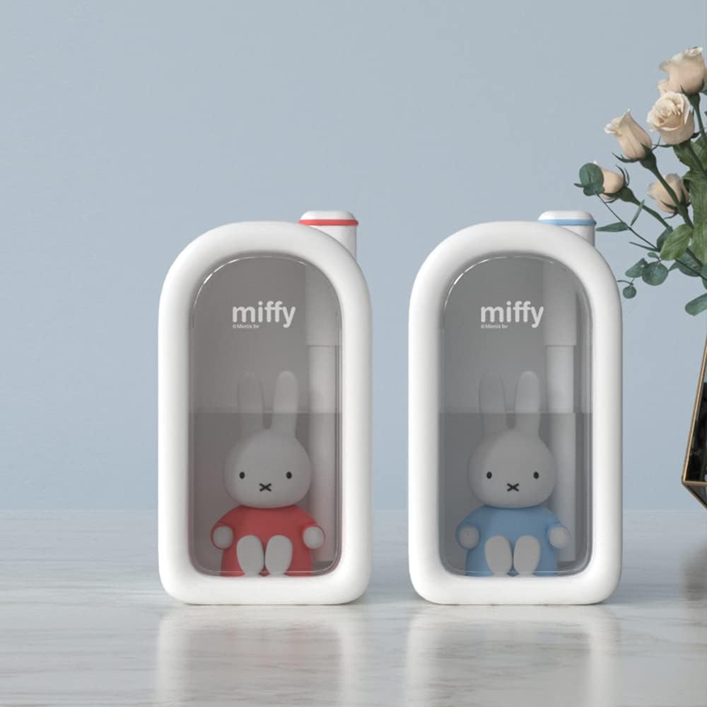 X Miffy Cool Mist Humidifier - Ultrasonic Quiet, Mini Cute Humidifier with Night Light, 380ml Humidifiers for Bedroom/Babies Nursery/Office