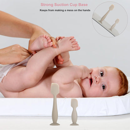 Baby Diaper Cream Spatula, 4 Pack Butt Paste Spatula for Diaper Rash