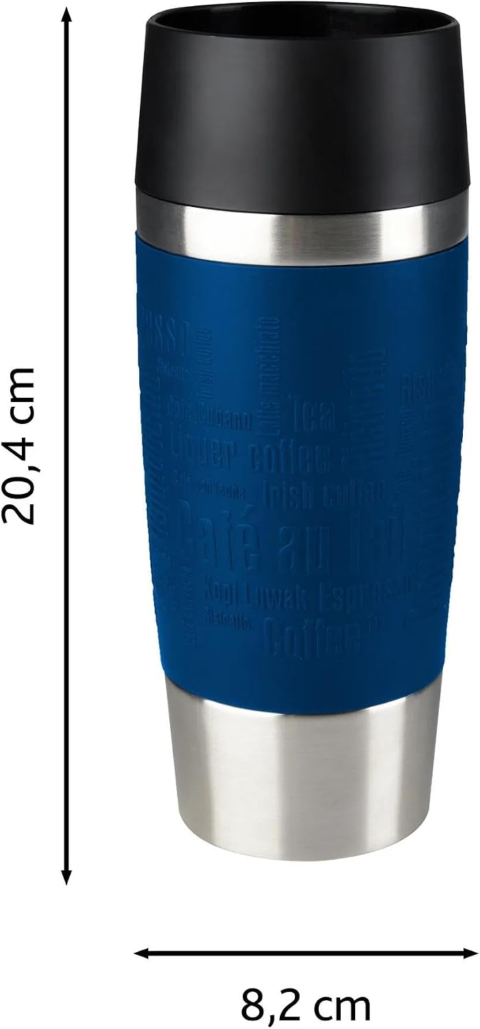 N20210 Travel Mug Classic Insulated Tumbler 0.36 L Stainless Steel with Comfort Screw Closure 4 Hours Hot 8 Hours Cold 100% Leakproof Dishwasher Safe 360° Opening Colour