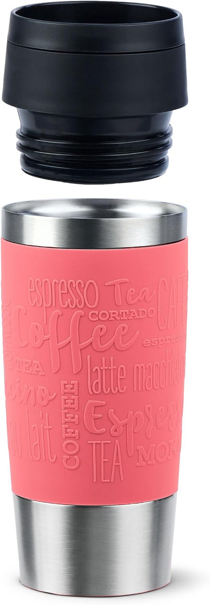 N20210 Travel Mug Classic Insulated Tumbler 0.36 L Stainless Steel with Comfort Screw Closure 4 Hours Hot 8 Hours Cold 100% Leakproof Dishwasher Safe 360° Opening Colour