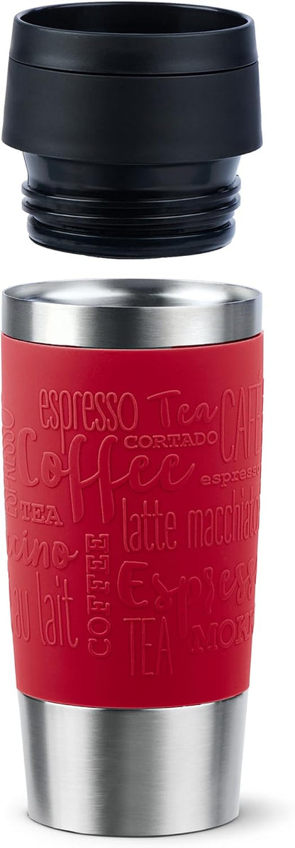 N20210 Travel Mug Classic Insulated Tumbler 0.36 L Stainless Steel with Comfort Screw Closure 4 Hours Hot 8 Hours Cold 100% Leakproof Dishwasher Safe 360° Opening Colour