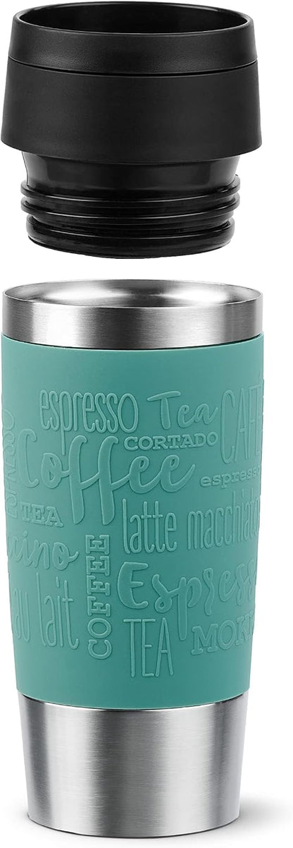 N20210 Travel Mug Classic Insulated Tumbler 0.36 L Stainless Steel with Comfort Screw Closure 4 Hours Hot 8 Hours Cold 100% Leakproof Dishwasher Safe 360° Opening Colour