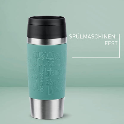 N20210 Travel Mug Classic Insulated Tumbler 0.36 L Stainless Steel with Comfort Screw Closure 4 Hours Hot 8 Hours Cold 100% Leakproof Dishwasher Safe 360° Opening Colour