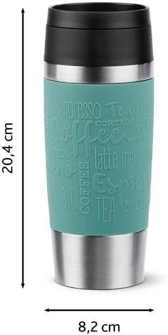 N20210 Travel Mug Classic Insulated Tumbler 0.36 L Stainless Steel with Comfort Screw Closure 4 Hours Hot 8 Hours Cold 100% Leakproof Dishwasher Safe 360° Opening Colour