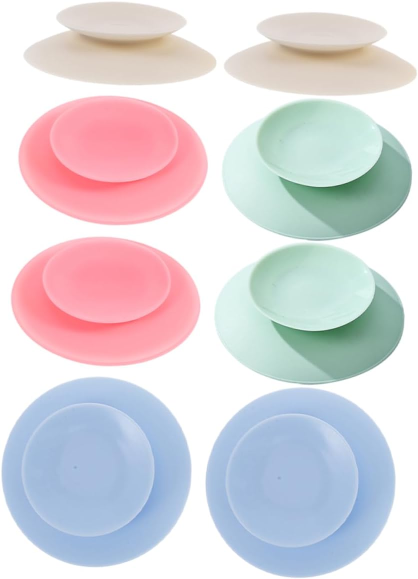 Nonslip Silicone Bowl Holder 8pcs Double Sided Suction Pads