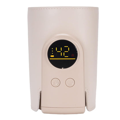 Portable Bottle Warmer Rechargeable Fast Heating 6 Gears 38C to 50C Auto Off Even Heat for Travel Outdoor
