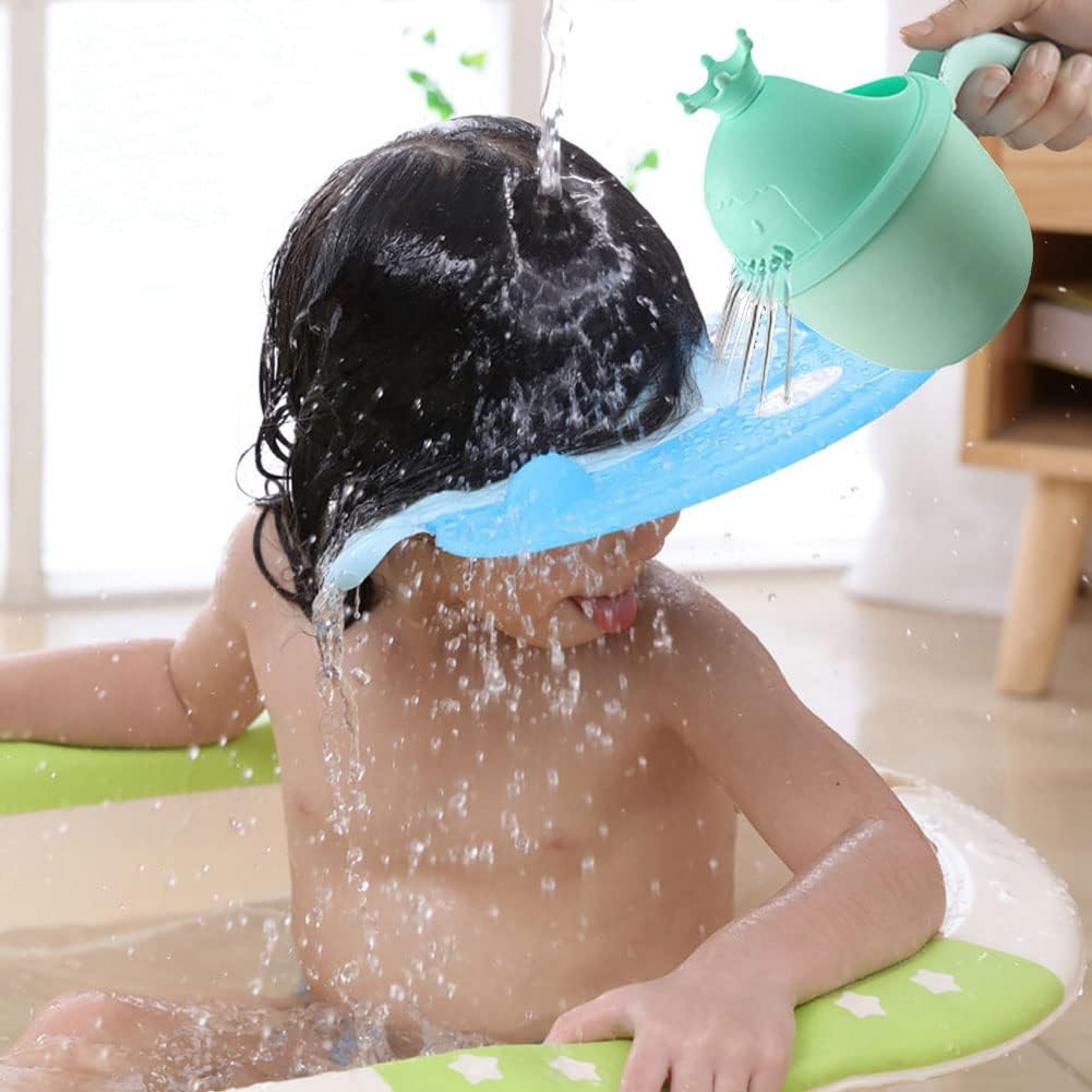 Baby Rinse Cup, Cute Whale Baby Bath Rinser Baby Rinser Pail Shampoo Rinser, Newborn Bath Shower Wash Hair Cup for Rotecting Infant Eyes