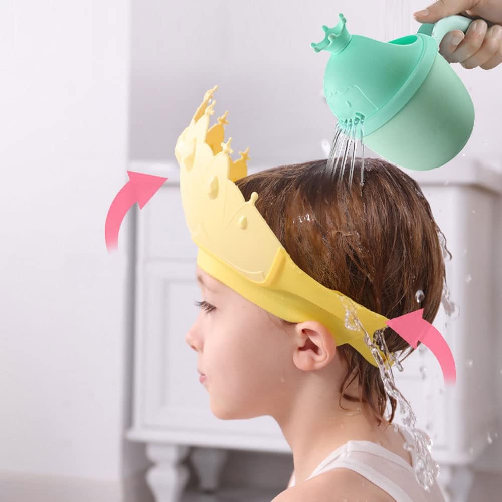 Baby Rinse Cup, Cute Whale Baby Bath Rinser Baby Rinser Pail Shampoo Rinser, Newborn Bath Shower Wash Hair Cup for Rotecting Infant Eyes
