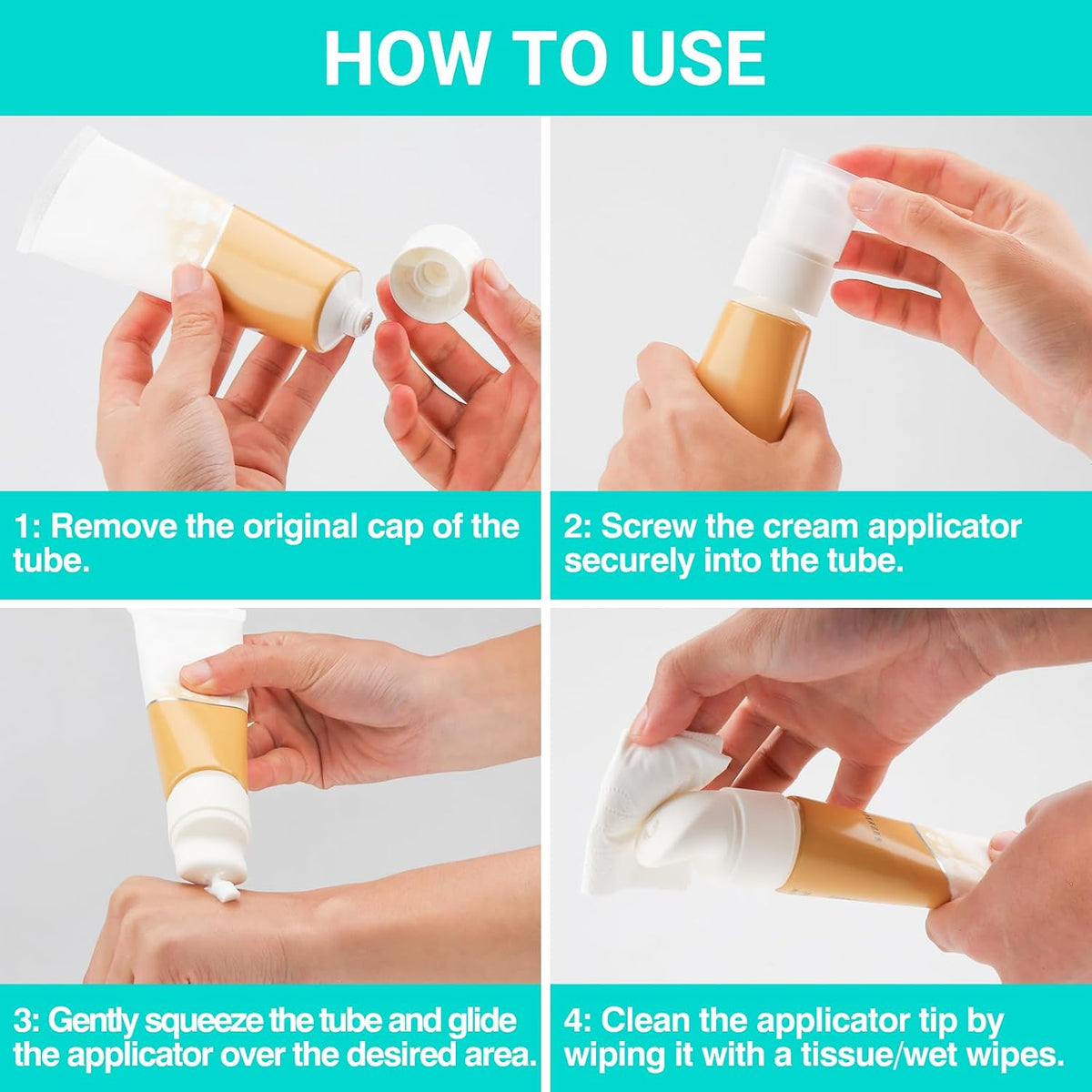 Diaper Cream Applicator – Universal Diaper Cream Spatula Applicator for All Tubes, BPA-Free Baby Butt Spatula & Baby Diaper Spatula, Upgraded Butt Paste Spatula, Diaper Rash Cream Applicator