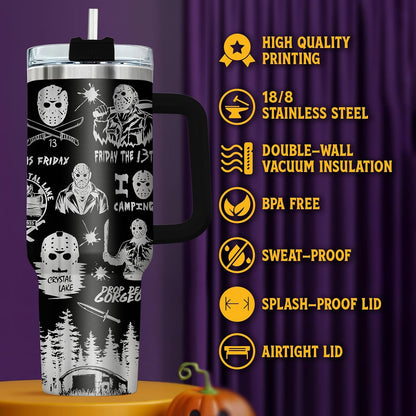 Fantasy Cat Dinosaur 40 oz Tumbler with Handle, Cat Lover Gift | Feline Lover Gift, Feline Kitty Whiskers Paw Meow Fur Baby Enchanted Magical Mythical Quest Tumbler